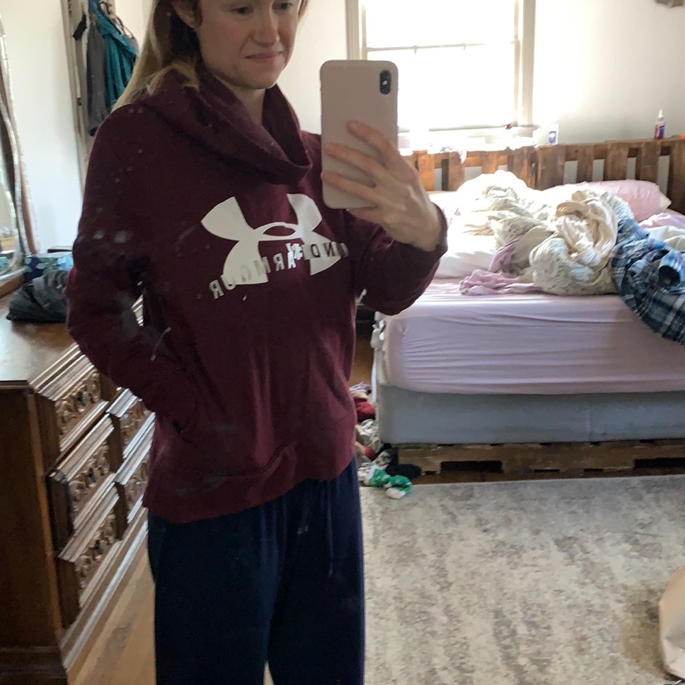 Under Armour Cropped Hoodie with Cowl Neck